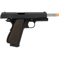 WE Tech 1911 High Capacity Full Metal Airsoft Gas Blowback Pistol - BLACK