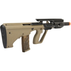 Army Armament AUG A3 Polymer Carbine Length Airsoft AEG Rifle - TAN
