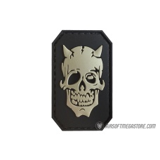 G-Force Zombie Devil PVC Morale Patch - BLACK