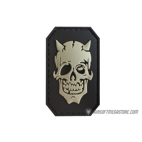 G-Force Zombie Devil PVC Morale Patch - BLACK