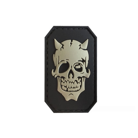 G-Force Zombie Devil PVC Morale Patch - BLACK