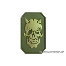 G-Force Zombie Devil PVC Morale Patch - OLIVE GREEN