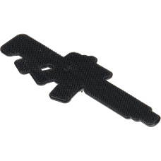 Lancer Tactical LT-34 Rifle PVC Morale Patch - GRAY / RED