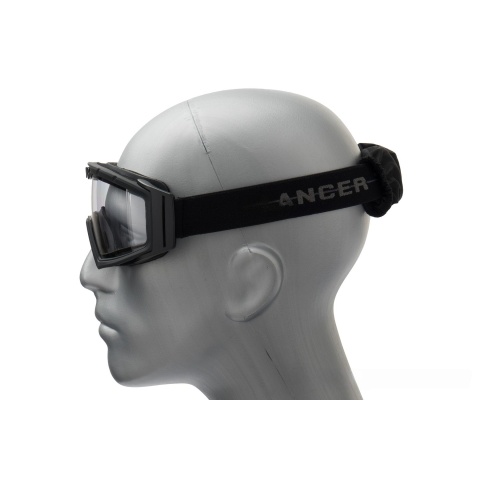 Lancer Tactical Rage Protective Black Airsoft Goggles - SMOKE/YELLOW/CLEAR LENS