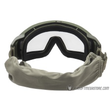 Lancer Tactical Rage Protective Green Airsoft Goggles - SMOKE/YELLOW/CLEAR LENS