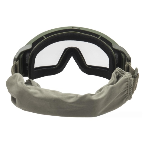 Lancer Tactical Rage Protective Green Airsoft Goggles - SMOKE/YELLOW/CLEAR LENS
