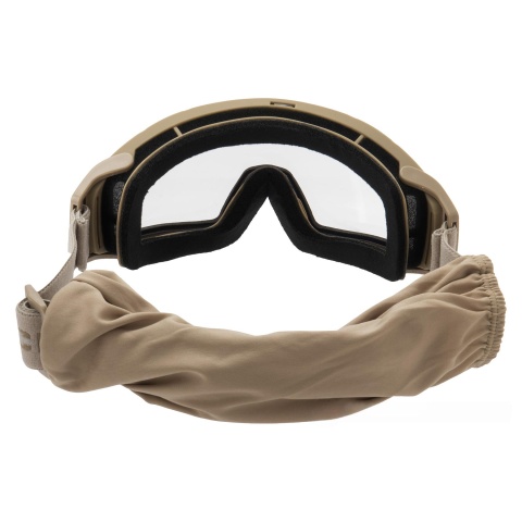 Lancer Tactical Rage Protective Tan Airsoft Goggles - SMOKE/YELLOW/CLEAR LENS