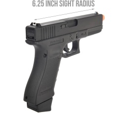 Elite Force Licensed Gen 4 Glock 17 CO2 Blowback Airsoft Pistol (Color: Black)