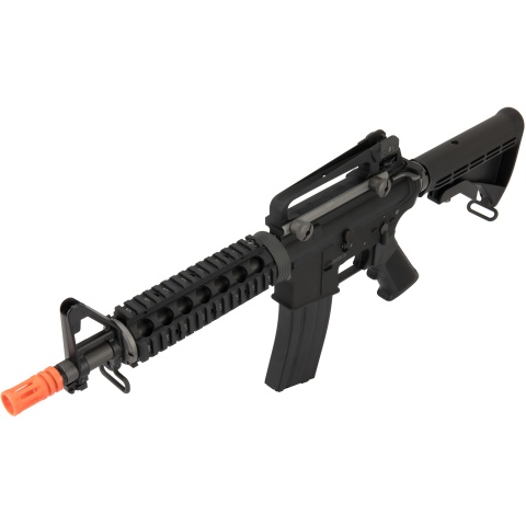 WE Tech Full Metal M4 CQB RIS Open Bolt Gas Blowback Rifle - BLACK