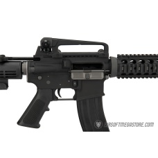 WE Tech Full Metal M4 CQB RIS Open Bolt Gas Blowback Rifle - BLACK