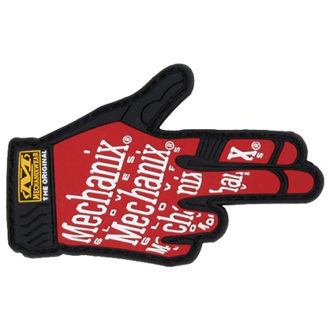 G-Force Mechanix PVC Morale Patch - RED / BLACK