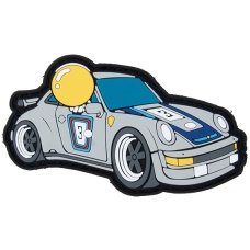 G-Force Race Car PVC Morale Patch - GRAY / BLUE / YELLOW