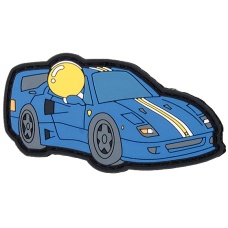 G-Force Race Car PVC Morale Patch - BLUE