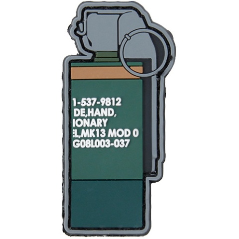 G-Force MK13 Flash Bang PVC Morale Patch - GREEN