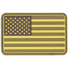 G-Force American Flag PVC Morale Patch - TAN