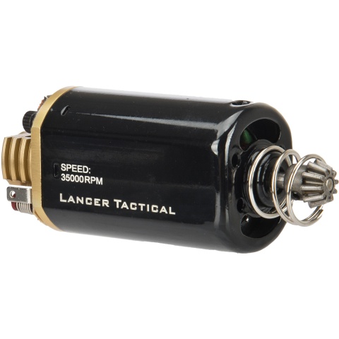 Lancer Tactical Short Type Super High Torque AEG Motor Version 3 [35,000 RPM] - BLACK/GOLD