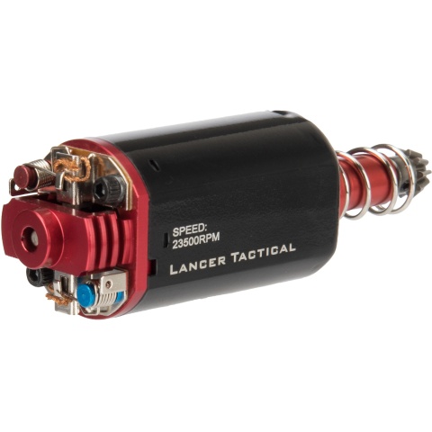 Lancer Tactical Long Type High Speed AEG Motor Version 2 [23,500 RPM] - RED/BLACK