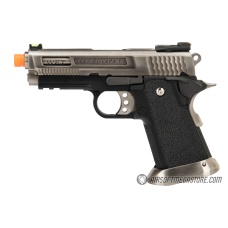 WE Tech 3.8 Hi-Capa Velociraptor Gas Blowback Airsoft Pistol - SILVER