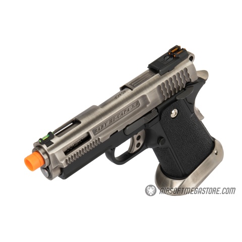 WE Tech 3.8 Hi-Capa Velociraptor Gas Blowback Airsoft Pistol - SILVER