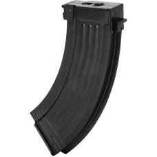 E&L Airsoft AK47 120 Round Mid-Cap Metal Magazine - BLACK