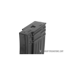 E&L Airsoft AK47 120 Round Mid-Cap Metal Magazine - BLACK