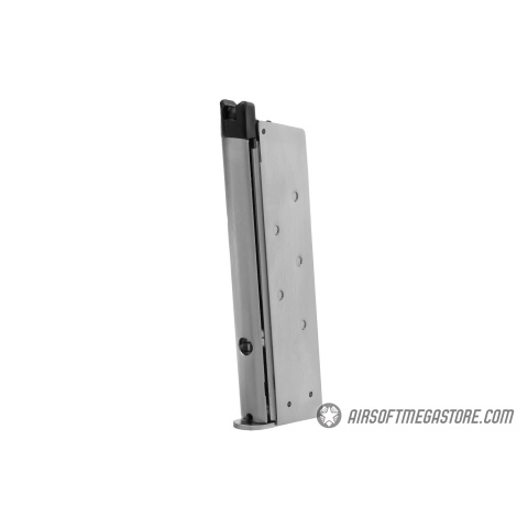 WE Tech 1911 MEU Airsoft Gas Blowback Pistol w/ Classic Grips - SILVER