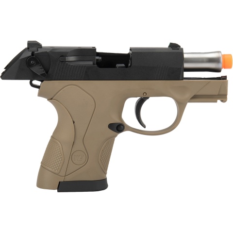 WE Tech Bulldog Compact Full Metal Gas Blowback Airsoft Pistol - TAN