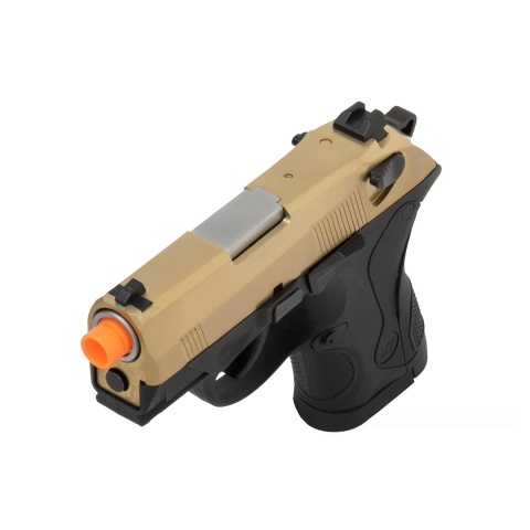 WE Tech Small Dog Full Metal Gas Blowback Airsoft Pistol - TITANIUM GOLD