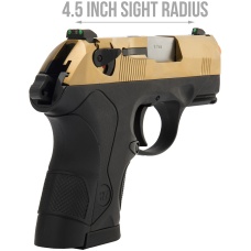 WE Tech Small Dog Full Metal Gas Blowback Airsoft Pistol - TITANIUM GOLD