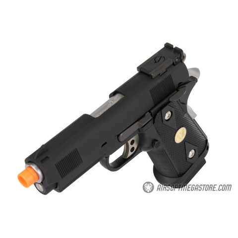 WE Tech 1911 3.8 Baby Hi-Capa Gas Blowback Airsoft Pistol [Version B] - BLACK