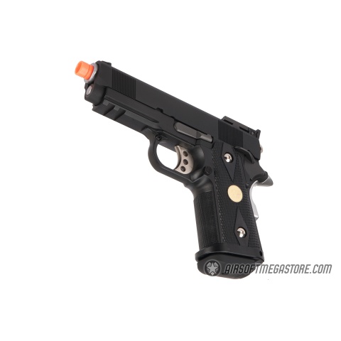 WE Tech 1911 3.8 Baby Hi-Capa Gas Blowback Airsoft Pistol [Version B] - BLACK