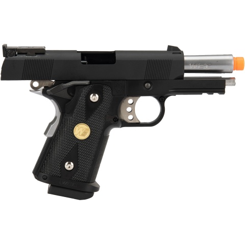 WE Tech 1911 3.8 Baby Hi-Capa Gas Blowback Airsoft Pistol [Version B] - BLACK