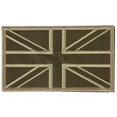 G-Force UK Flag Embroidered Morale Patch - TAN