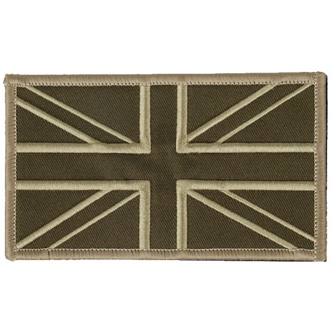 G-Force UK Flag Embroidered Morale Patch - TAN