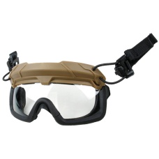 G-Force Quick-Detach Airsoft Goggles for BUMP Type Helmets - Coyote Brown