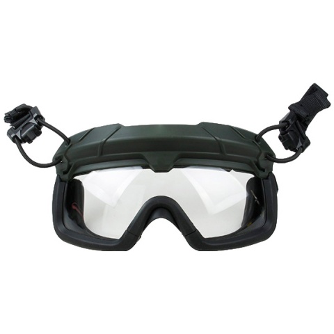 G-Force Quick-Detach Airsoft Goggles for BUMP Type Helmets - OD GREEN