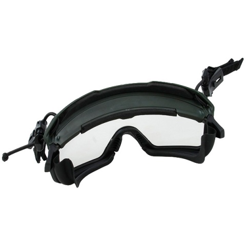 G-Force Quick-Detach Airsoft Goggles for BUMP Type Helmets - OD GREEN