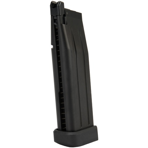 WE Tech 1911 Hi-Capa T-Rex Competition Gas Blowback Airsoft Pistol w/ Sight Mount - BLACK / SILVER