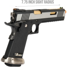 WE Tech 1911 Hi-Capa T-Rex Competition Gas Blowback Airsoft Pistol w/ Sight Mount & Top Ports (TWO TONE / GOLD)