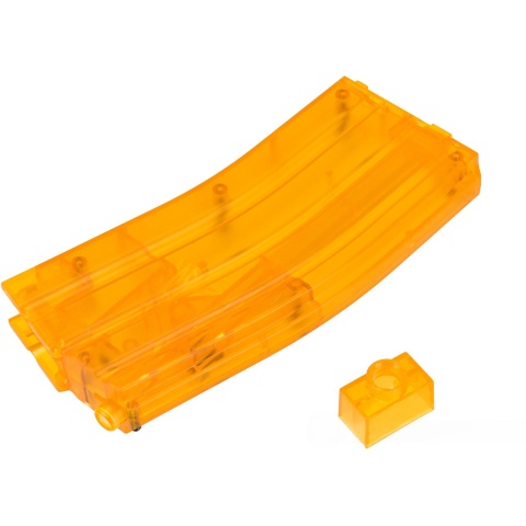 Lancer Tactical Universal 480 Round M4 Style Airsoft XL BB Speedloader - ORANGE