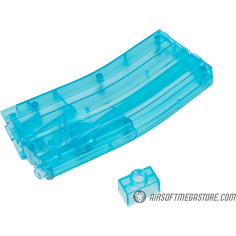 Lancer Tactical Universal 480 Round M4 Style Airsoft XL BB Speedloader - BLUE