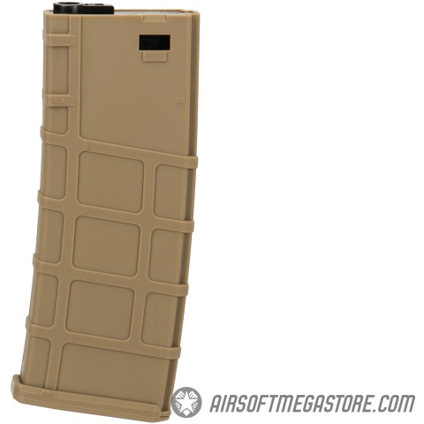 Lonex 30rd Low Capacity M4 AEG Polymer Airsoft Magazine [Pack of 6] - TAN