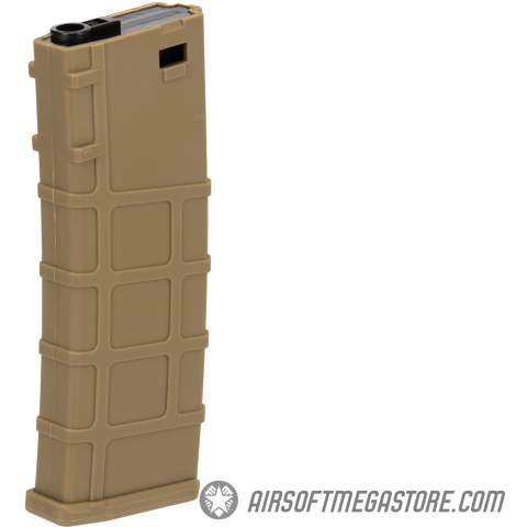 Lonex 30rd Low Capacity M4 AEG Polymer Airsoft Magazine [Pack of 6] - TAN