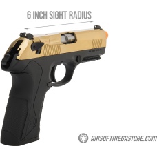 WE Tech Bulldog Full Size Full Metal Gas Blowback Airsoft Pistol - TITANIUM GOLD