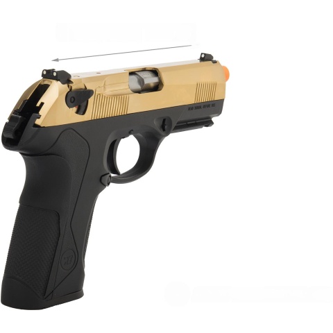 WE Tech Bulldog Full Size Full Metal Gas Blowback Airsoft Pistol - TITANIUM GOLD