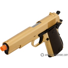 WE Tech 1911 A1 Gold Plated Airsoft Gas Blowback Pistol - GOLD