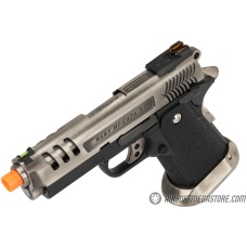 WE Tech 3.8 Hi-Capa Deinonychus Gas Blowback Airsoft Pistol - SILVER
