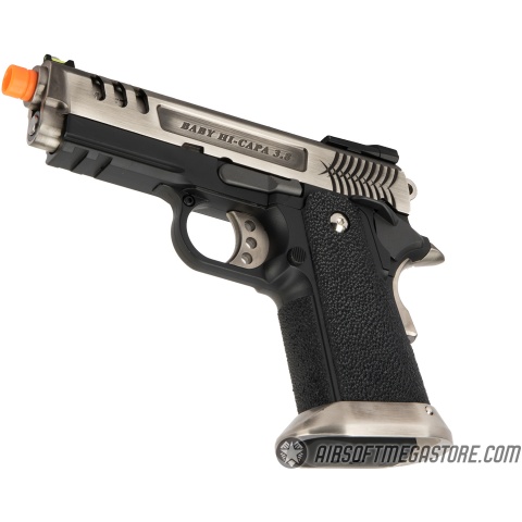 WE Tech 3.8 Hi-Capa Deinonychus Gas Blowback Airsoft Pistol - SILVER