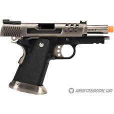 WE Tech 3.8 Hi-Capa Deinonychus Gas Blowback Airsoft Pistol - SILVER