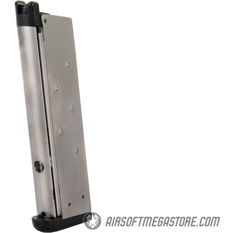 WE Tech 1911 Full Metal MEU Airsoft Gas Blowback Pistol w/ Picatinny Rail - BLACK